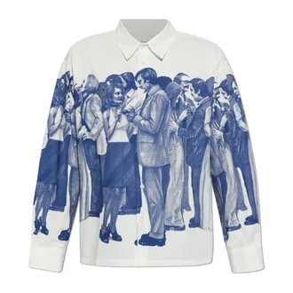 Carne Bollente Casual Shirts, male, White, Size: L How I Met Your Father Shirt