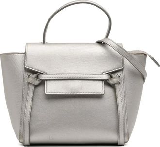 Celine Pre-owned Handbags, female, Gray, Size: ONE SIZE Pre-owned Top Handle Bag