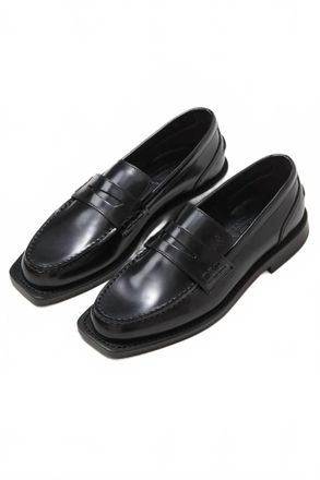 Closed Womens Italian Leather Loafers In Black