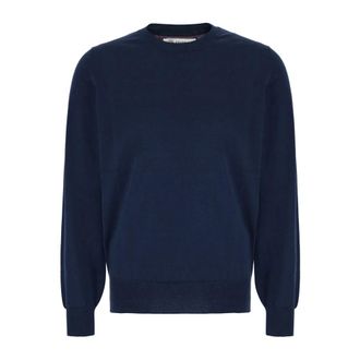Brunello Cucinelli Brunello Cucinelli, Round-neck Knitwear, male, Blue, Size: 2XL M2900100 Coz76 Round-neck Knitwear