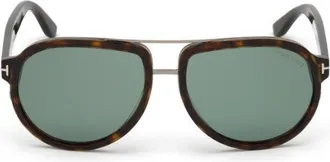 Tom Ford FT077952N Aviator Full Rim Sunglasses - Brown