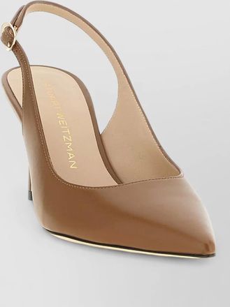 Stuart Weitzman power slingback pumps pointed toe design