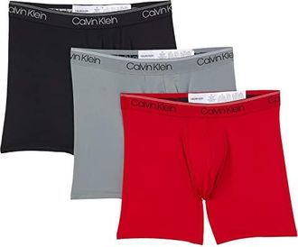 Calvin Klein Underwear Micro Stretch Boxer Brief 3-Pack Mens Underwear Black 1 : S (28-30), Polyester/Elastane