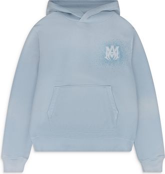 Amiri Ashley Blue Crystal Burst Hoodie