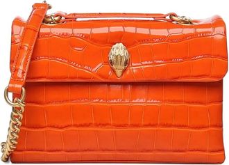 Kurt Geiger Borsa a spalla goffrata - Arancione