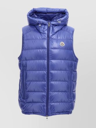 Moncler hooded sleeveless vest front pockets