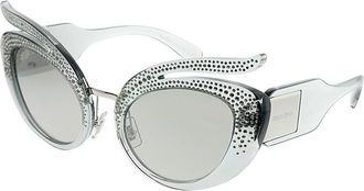 Miu Miu Womens Irregular 53Mm Sunglasses