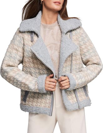 Nic+Zoe Nic+Zoe Houndstooth Knit Wool-Blend Jacket