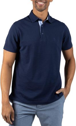Tailorbyrd Slub Piqu&eacute; Polo in Denim Blue at Nordstrom Rack, Size Xx-Large