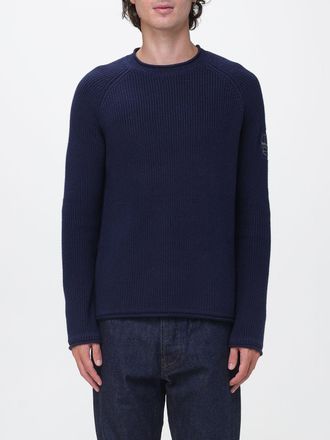 Murphy & Nye Maglione girocollo in cotone a coste con logo ricamato