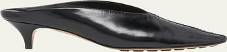 Bottega Veneta 40mm Vesta Nappa Leather Mule Pumps