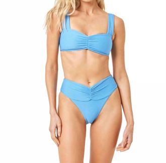 L*Space Bardot Bikini Bottom In Blue