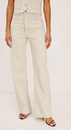 Rails Belmont Arc Leg Jean In Ecru Railroad Stripe