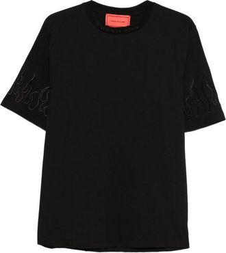 Vision Of Super Flame-embroidered T-shirt