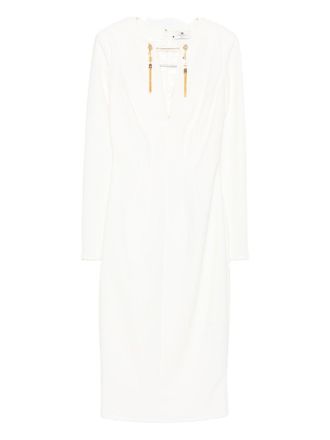 Elisabetta Franchi V-Necked Midi Dress-Donna