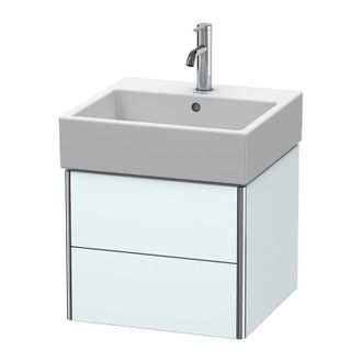 Duravit Duravit Xsquare Mueble De Pared 48,4x 46,0 Cm, 2 Cajones, Para Lavabo Vero Air 235050, Color (frente/cuerpo): Azul Claro Mate - Xs419200909