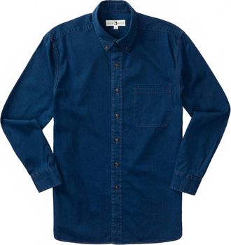 Duck Head Mens Denim Sport Shirt In Indigo