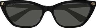 Gucci Grey Cat Eye Ladies Sunglasses GG1815S 001 58