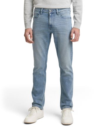 Tom Tailor Straight-Jeans TOM TAILOR MARVIN, Herren, Gr. 30, L&auml;nge 32, super stone blau denim, Denim/Jeans, Obermaterial: 98% Baumwolle, 2% Elasthan, unifarben, 