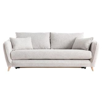 Miliboo Sof&aacute; Convertible N&oacute;rdico 3 Plazas Gris Claro Creep