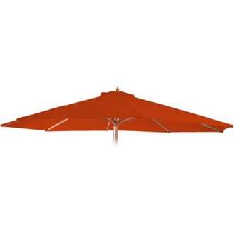 Hhg Telo copertura ricambio per ombrelloni rotondi Florida &oslash; 350cm, arancione