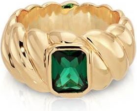 Ettika So Twisted Statement Ring in Green at Nordstrom, Size 7