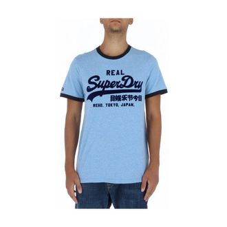 Superdry Heren, Tops, Blauw, Maat: XL Katoen