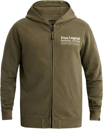 PME Legend Hooded Dry Peached Fleece GD - Heren - Sweatshirts & Hoodies - Groen - Maat: 3XL Fleece