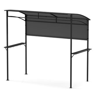 Costway Costway 239 x 108 cm Grill Gazebo Outdoor Patio BBQ Canopy in Grey