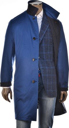 Kiton Kired By Kiton Peak Cashmere Reversible Raincoat