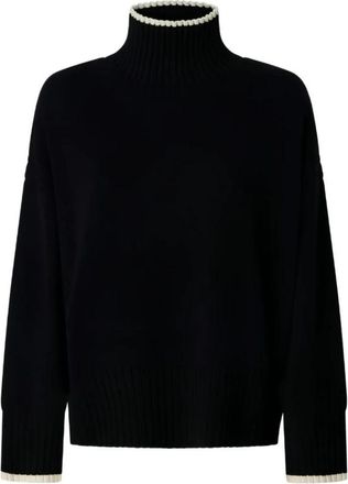 Pinko Falkland Sweater - Dames - Coltruien - Zwart - S - Wol - Truien & Vesten