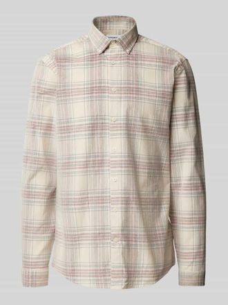 Lindbergh Lindbergh Freizeithemd mit Button-Down-Kragen in Sand, Gr&ouml;&szlig;e M