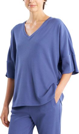Natori Tranquility Waffle V-Neck Top