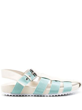 Sarah Chofakian Sandalen met zijgesp - Blauw