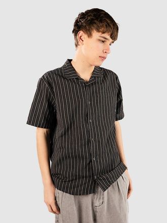 Blue Tomato Striped Linen Hemd schwarz