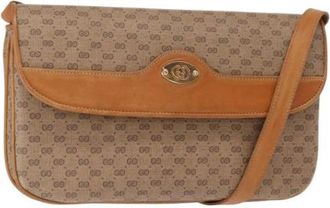Gucci Pre-owned Plastic Cross Body Tas - Dames - Vintage Schoudertas - Beige - ONE Size - Vintage