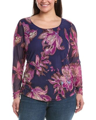 Tahari by ASL Tahari Asl Plus Mesh T-Shirt