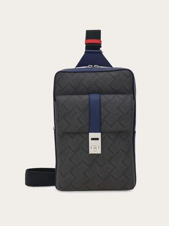 Ferragamo Men Single-strap backpack - Citymatch Capsule Blue