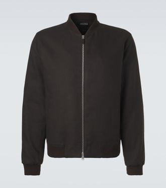 Ermenegildo Zegna Linen bomber jacket