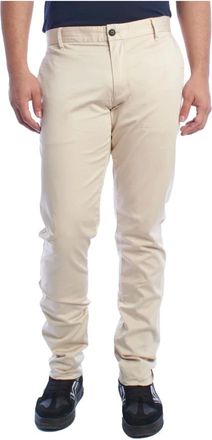 Emporio Armani Heren, Broeken, Beige, Maat: 3XL Katoen