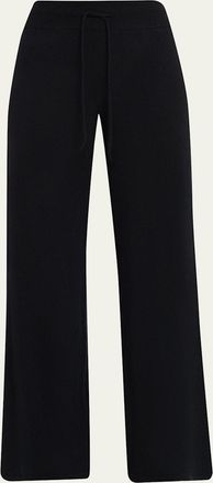Lisa Yang Sofi Cashmere Straight-Leg Pull-On Trousers