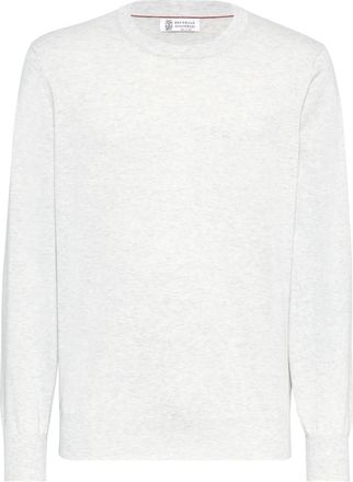 Brunello Cucinelli cotton knitted jumper - men - Cotton - 50 - White