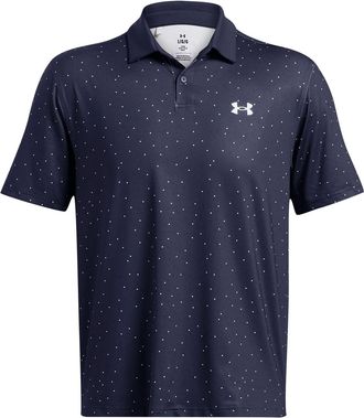 Under Armour Mens Ua T2G Print Polo Blue L