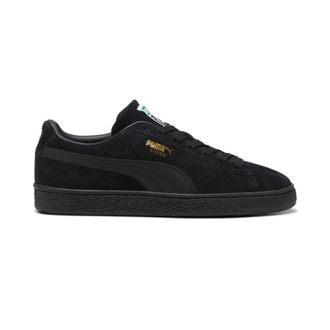 Puma Mens Suede Classic Lace Up Sneakers Shoes Casual - Black, Black, 5
