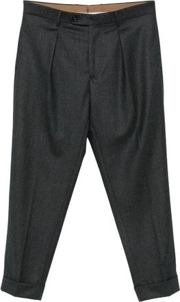 Berwich Chiaia Broek - Heren - Nette broeken - Grijs - M - Wol - Broeken