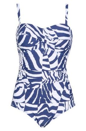 Jantzen Flora Bandeau One-Piece Swimsuit in Pantheon Blue at Nordstrom Rack, Size 12