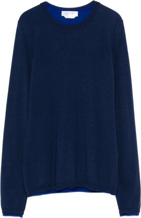 Gabriela Hearst crew-neck sweater - women - Cashmere/Silk - M - Blue