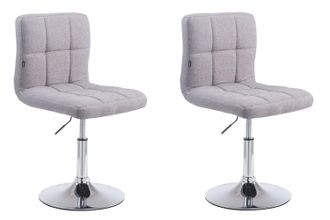 Clp Clp - Set De 2 Taburetes Lounger Palma V2 En Tela Gris