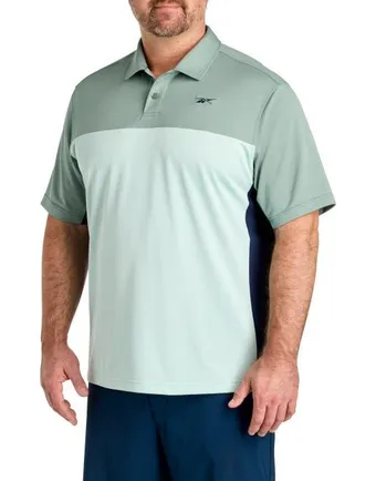 Reebok Big & Tall Colorblocked Polo Shirt V2 in Tranquil Teal at Nordstrom, Size Xx-Large