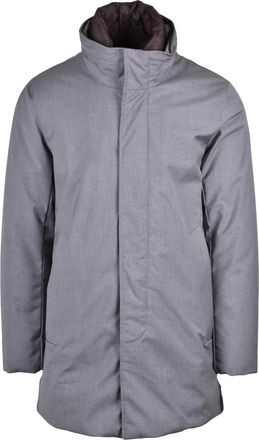 Woolrich Grey Polyester-Blend Padded Parka